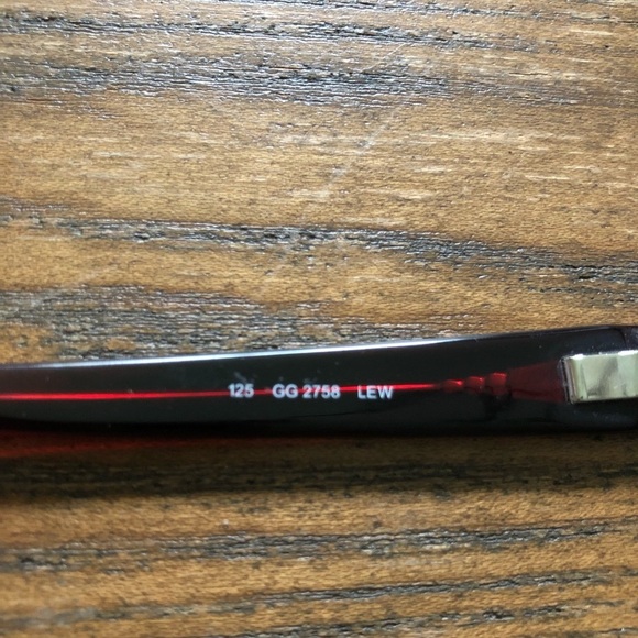 Gucci Eyeglasses Women  Burgundy Italy 125 - Picture 8 of 10